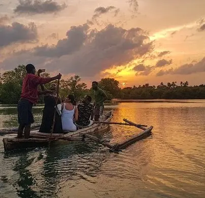 Canoe Mangrove Sunset